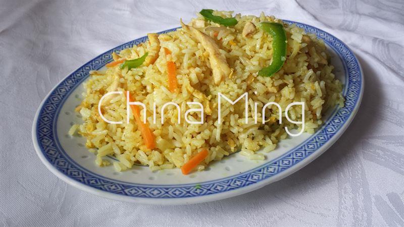 Arroz al curry con pollo - Imagen 1