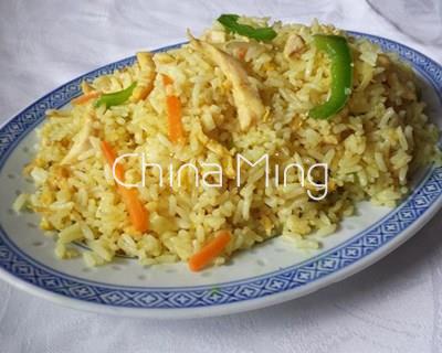Arroz al curry con pollo - Imagen 1