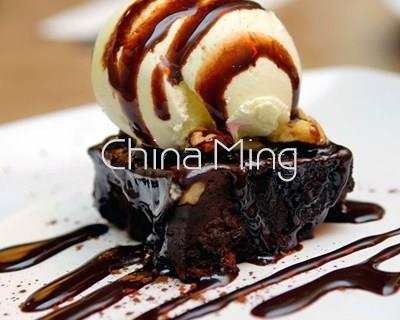 Brownie con helado - Imagen 1