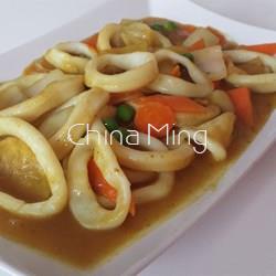 Calamares con salsa curry - Imagen 1