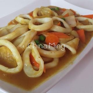 Calamares con salsa curry - Imagen 1