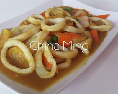 Calamares con salsa curry - Imagen 1