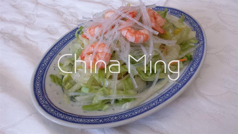 Ensalada china con gambas - Imagen 1