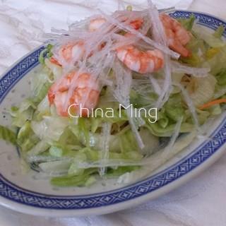 Ensalada china con gambas - Imagen 1
