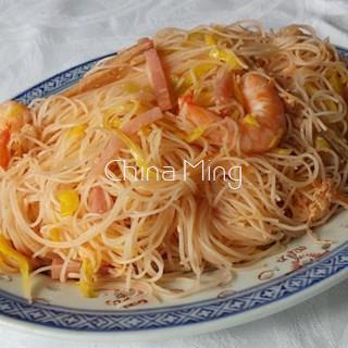 Fideos de arroz con salsa agridulce - Imagen 1
