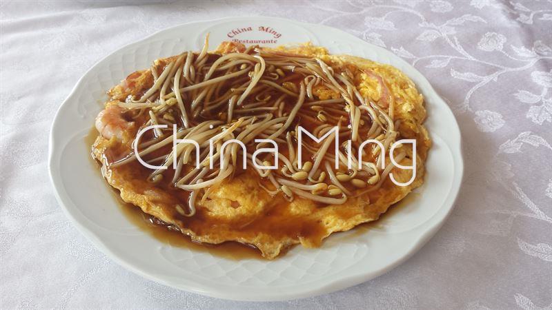 Huevos Fuyon con gambas - Imagen 2