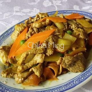 Ternera con salsa curry - Imagen 1