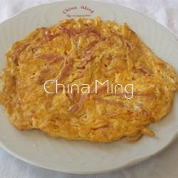 Tortilla de jamón - Imagen 1