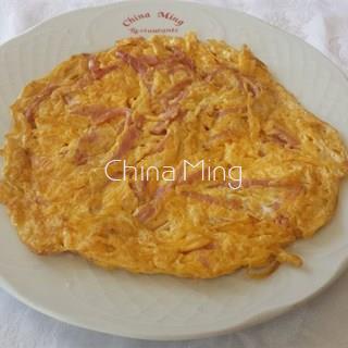 Tortilla de jamón - Imagen 1