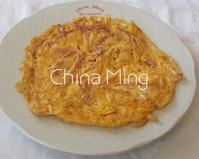 Tortilla de jamón - Imagen 1